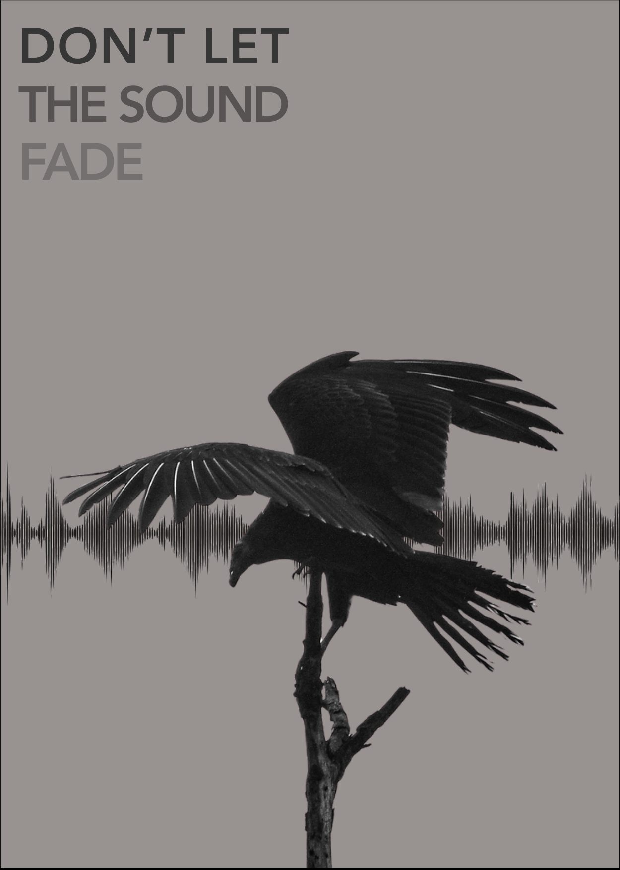 Freecard-Design Don't let the sound fade